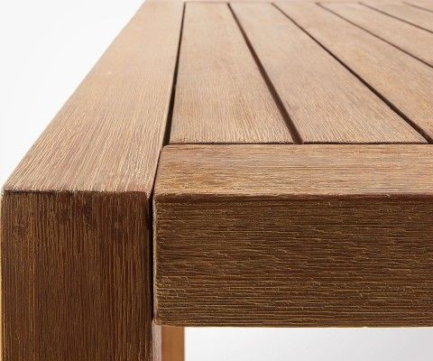 Table haute 130cm bois massif int/ext PALPATINE