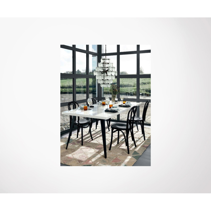 Grande table design 200cm bois massif DRESDO - Nordal