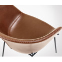 Chaise design industrielle pieds métal FEL