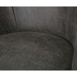 Fauteuil cocktail cuir VOGUE