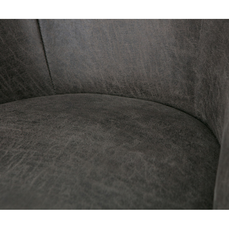 Fauteuil cocktail cuir VOGUE