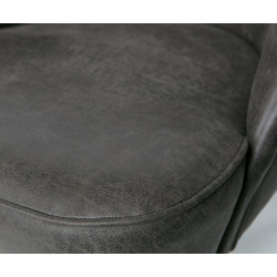 Fauteuil cocktail cuir VOGUE