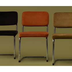 Chaises Velours Manger À Set Salle Rétro Rafa 2 De jLA54R