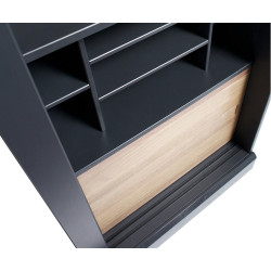 Grande vitrine bois 200cm LAFFERTY