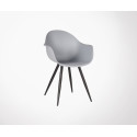 Chaise de salle a manger design pieds metal POZETTE - Label 51