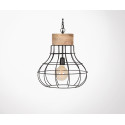 Suspension bois et métal style industriel PIX - Label 51