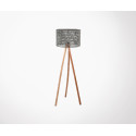 Lampadaire en bois et coton KARL - Label 51
