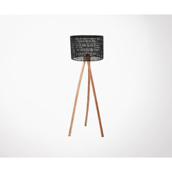 Lampadaire en bois style bohème KARL