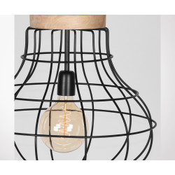 Suspension bois et métal style industriel PIX - Label 51