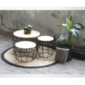 Table d'appoint bois et métal PIXEL L - Label 51