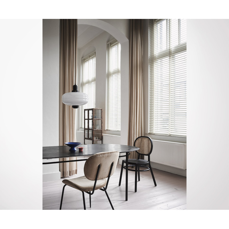 Chaise rétro bois et cannage PAYA - HK Living