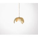 Suspension feuille de palmier métal doré PALMERAIE