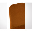 Lot 2 chaises design en tissu pieds métal SYCOL