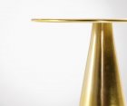 Table d'appoint style art déco en métal doré RICHIE