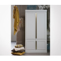 Grande armoire bois massif et laiton CLOUD - BePureHome