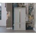 Grande armoire bois massif et laiton CLOUD - BePureHome