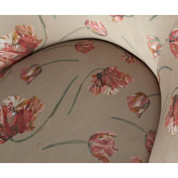 Fauteuil crapaud motifs fleuris VOGUE - BePureHome