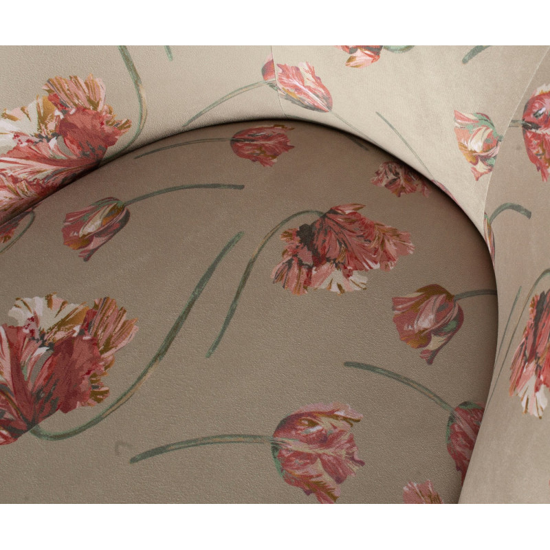 Fauteuil crapaud motifs fleuris VOGUE - BePureHome
