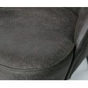 Fauteuil crapaud cuir véritable VOGUE - BePureHome