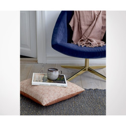 Fauteuil 1 personne velours bleu ORKA- Bloomingville