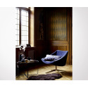 Table verre 80 cm pied métal LOLA - Bloomingville