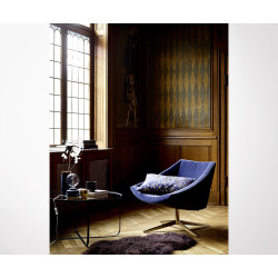 Table verre 80 cm pied métal LOLA - Bloomingville