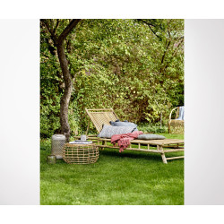 Chaise longue bambou outdoor LEMA - Bloomingville