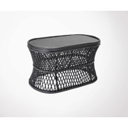 Petite table basse cannage ABBY