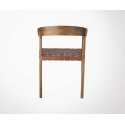 Chaise vintage bois cuir année 30 VITUS - Bloomingville
