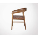Chaise vintage bois cuir année 30 VITUS - Bloomingville