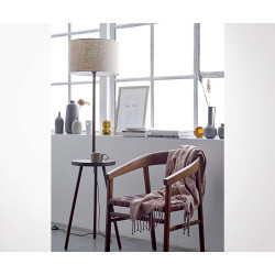 Chaise vintage bois cuir année 30 VITUS - Bloomingville