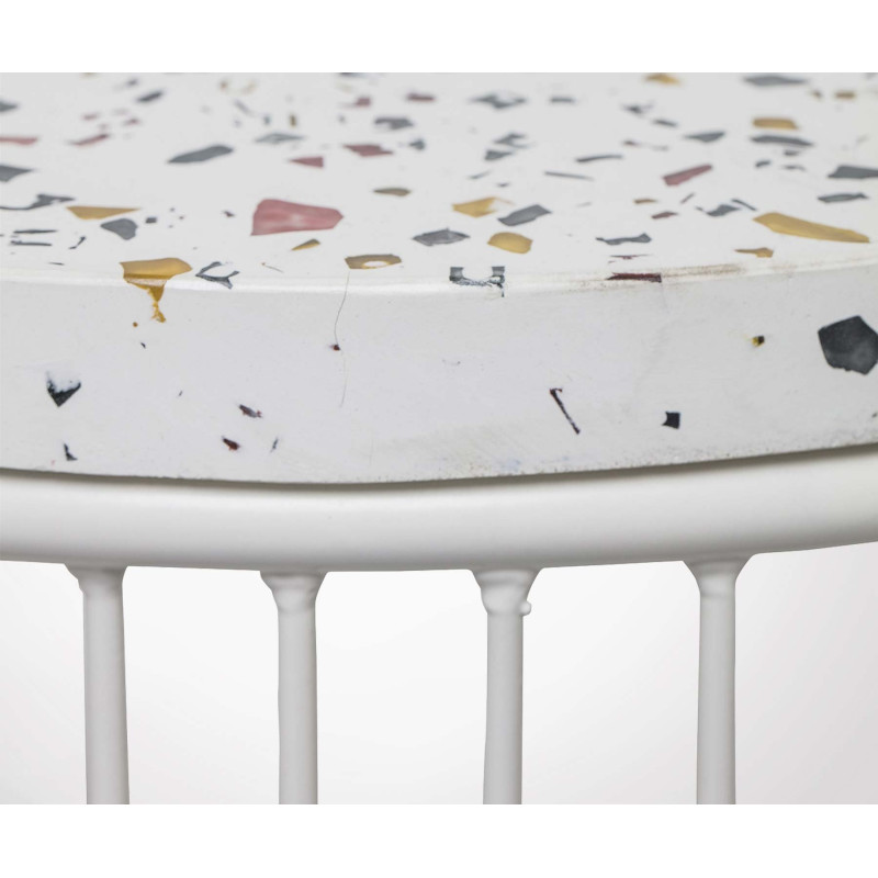 Table basse terrazzo et métal CAP - Bloomingville