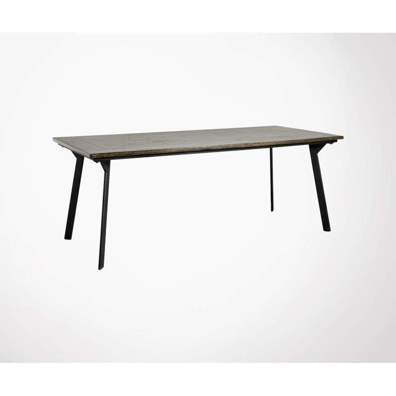 Table à manger rétro 200cm CHESTNUT - Nordal
