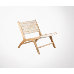 Chaise lounge teck massif ABOCOLO