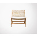 Chaise lounge teck massif ABOCOLO - HK Living