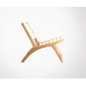 Chaise lounge teck massif ABOCOLO - HK Living