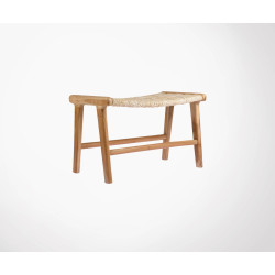 Ottoman design naturel teck massif ABOCOLO