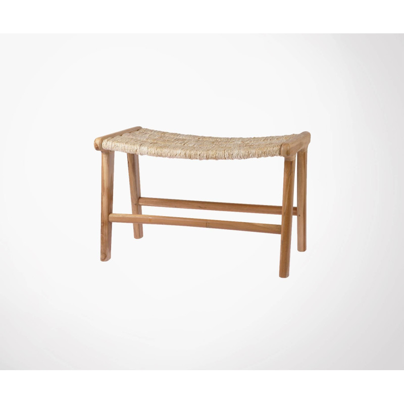 Ottoman design naturel teck massif ABOCOLO - HK Living