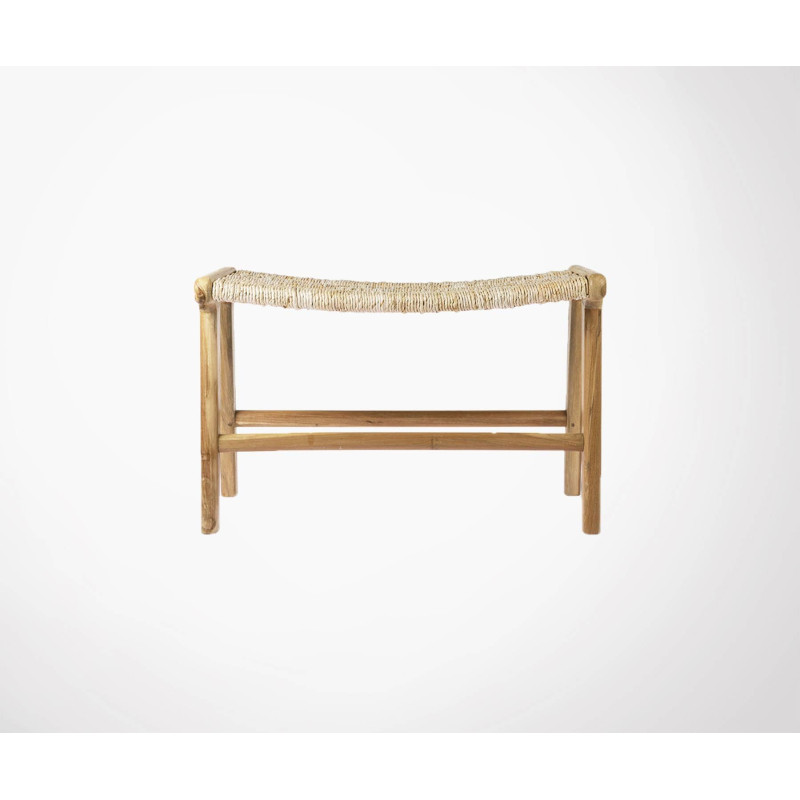 Ottoman design naturel teck massif ABOCOLO - HK Living
