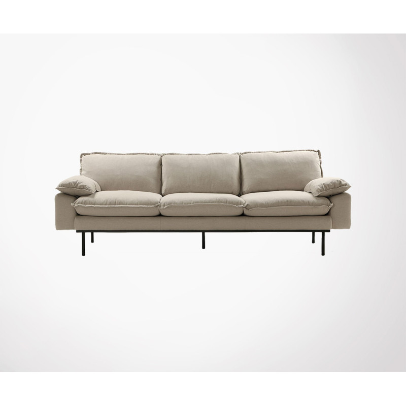 Canapé 4 places 245cm tissu ALFARNO - HK Living