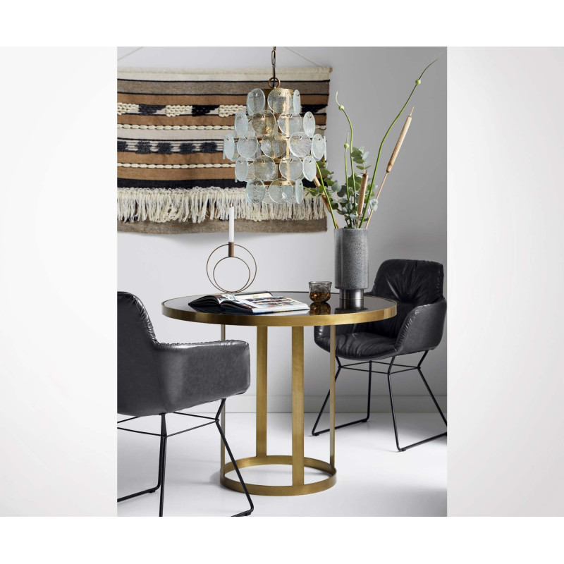 Suspension lustre verre et laiton VICCI - Nordal