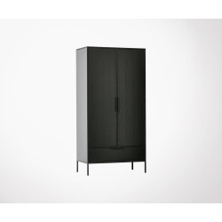 Armoire à linge 180x100cm bois massif fsc MADAM - Woood
