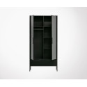 Armoire à linge 180x100cm bois massif fsc MADAM - Woood