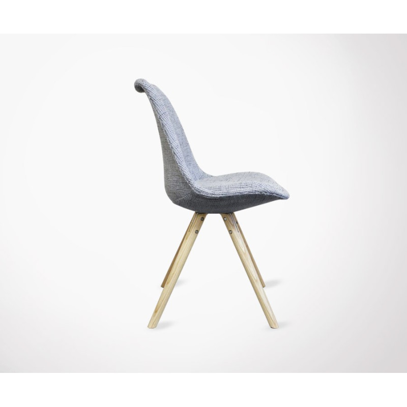 Chaise design CHARLIE - rembourrée