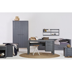 Table de chevet pin tiroir et niche RHAMANTUS - Woood DHK - 6