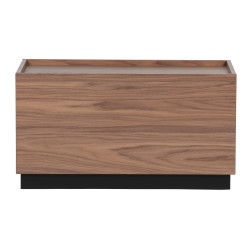 Table basse cube en bois de pin massif, marque Vtwonen