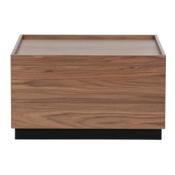 Table basse bois massif forme cube 82x82cm, marque Vtwonen