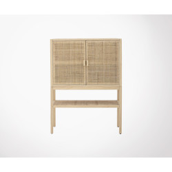 Buffet haut naturel en cannage BAYA