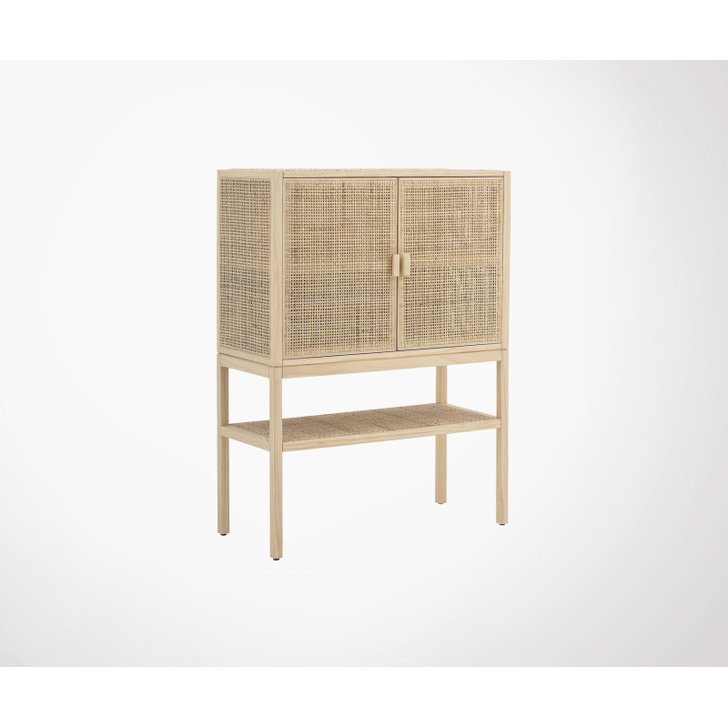 Buffet haut naturel en cannage BAYA - Bloomingville