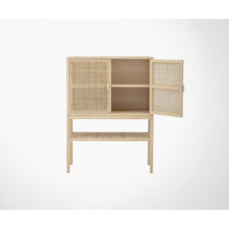 Buffet haut naturel en cannage BAYA - Bloomingville